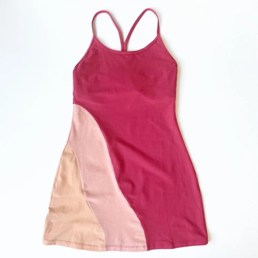 Playground Active Anthropologie Athletic Mini Dress Women's Small Pink Stretch - Picture 12 of 15